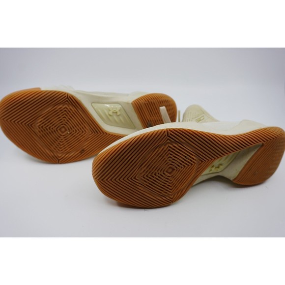 Under Armour Unisex Kids Tan Curry 5 3020741-102 Lace Up Basketball Size 6.5Y - Picture 3 of 5